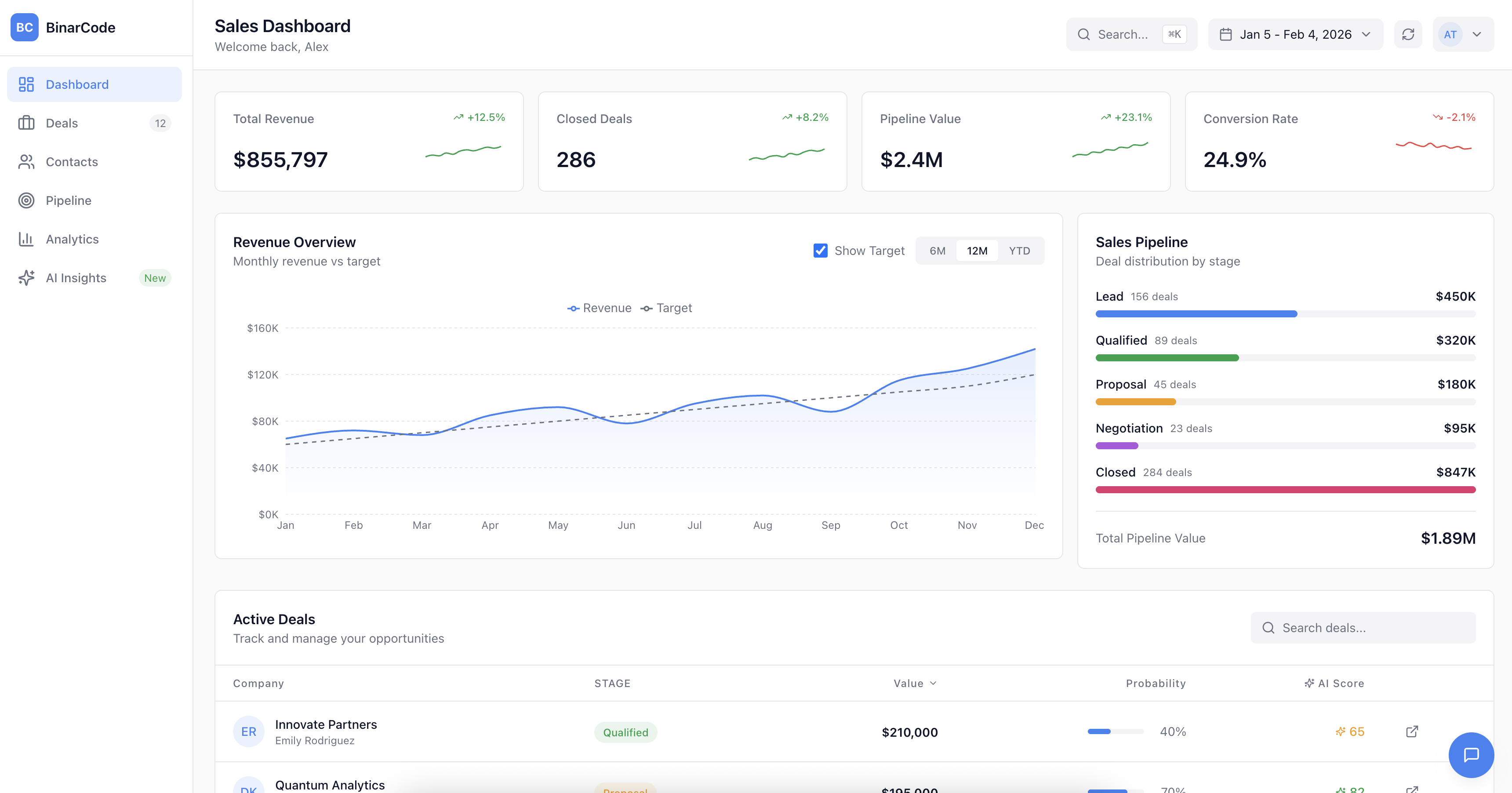 Sales Insight Engine - AI-Powered CRM